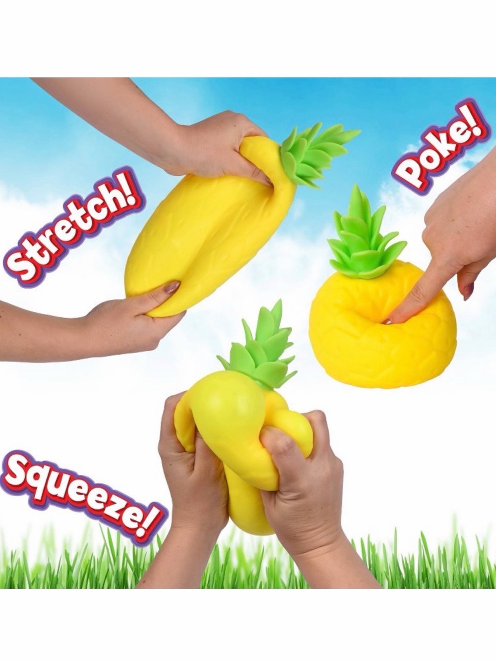 Sunny days Pineapple squeezy squishy - Picture 2 of 5
